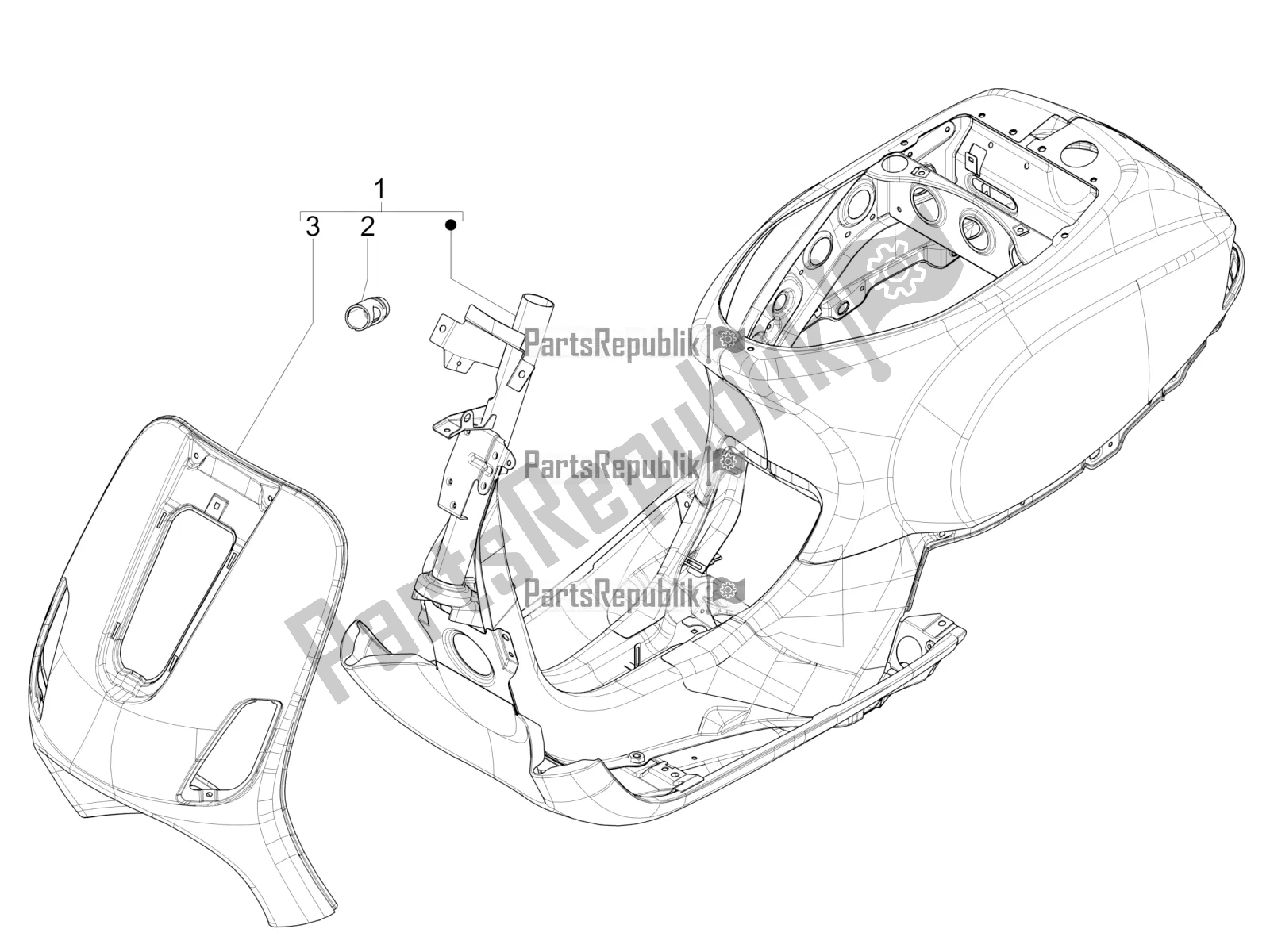 Toutes les pièces pour le Cadre / Carrosserie du Vespa VX-VXL-SXL 150 4T 3V Apac 2019