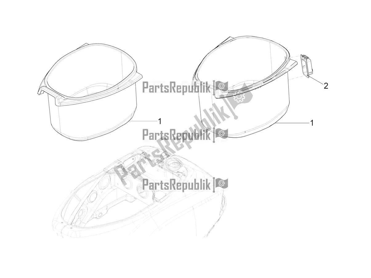 Toutes les pièces pour le Logement De Casque - Sous La Selle du Vespa VX-VXL-SXL 150 4T 3V Apac 2019