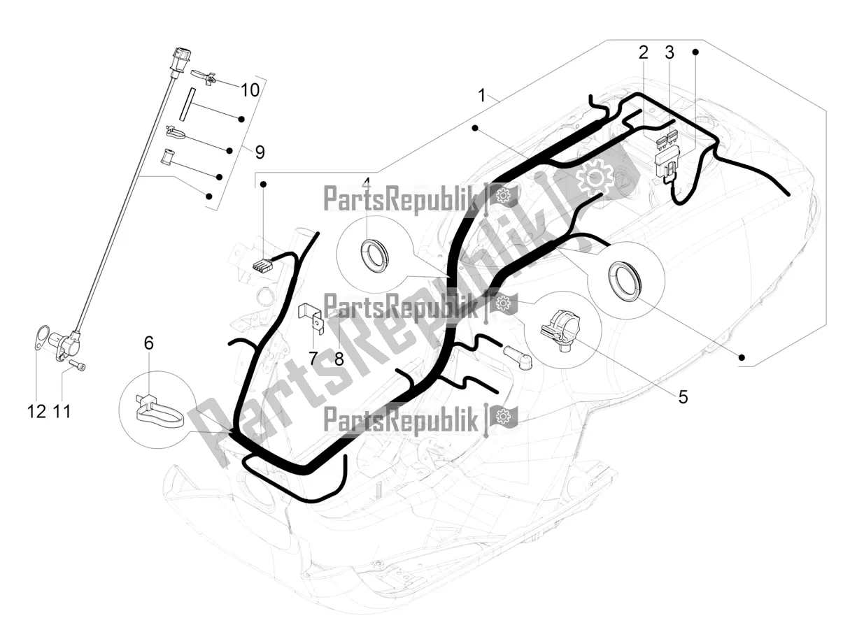 Toutes les pièces pour le Faisceau De Câbles Principal du Vespa VX-VXL-SXL 150 4T 3V Apac 2019