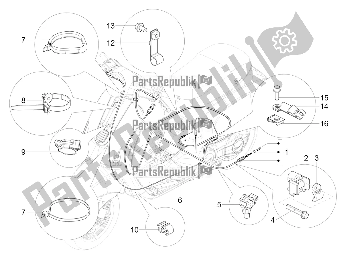 Wszystkie części do Transmisje Vespa VX-VXL-SXL 150 4T 3V Apac 2019