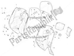 vano portaoggetti anteriore - pannello di protezione per le ginocchia