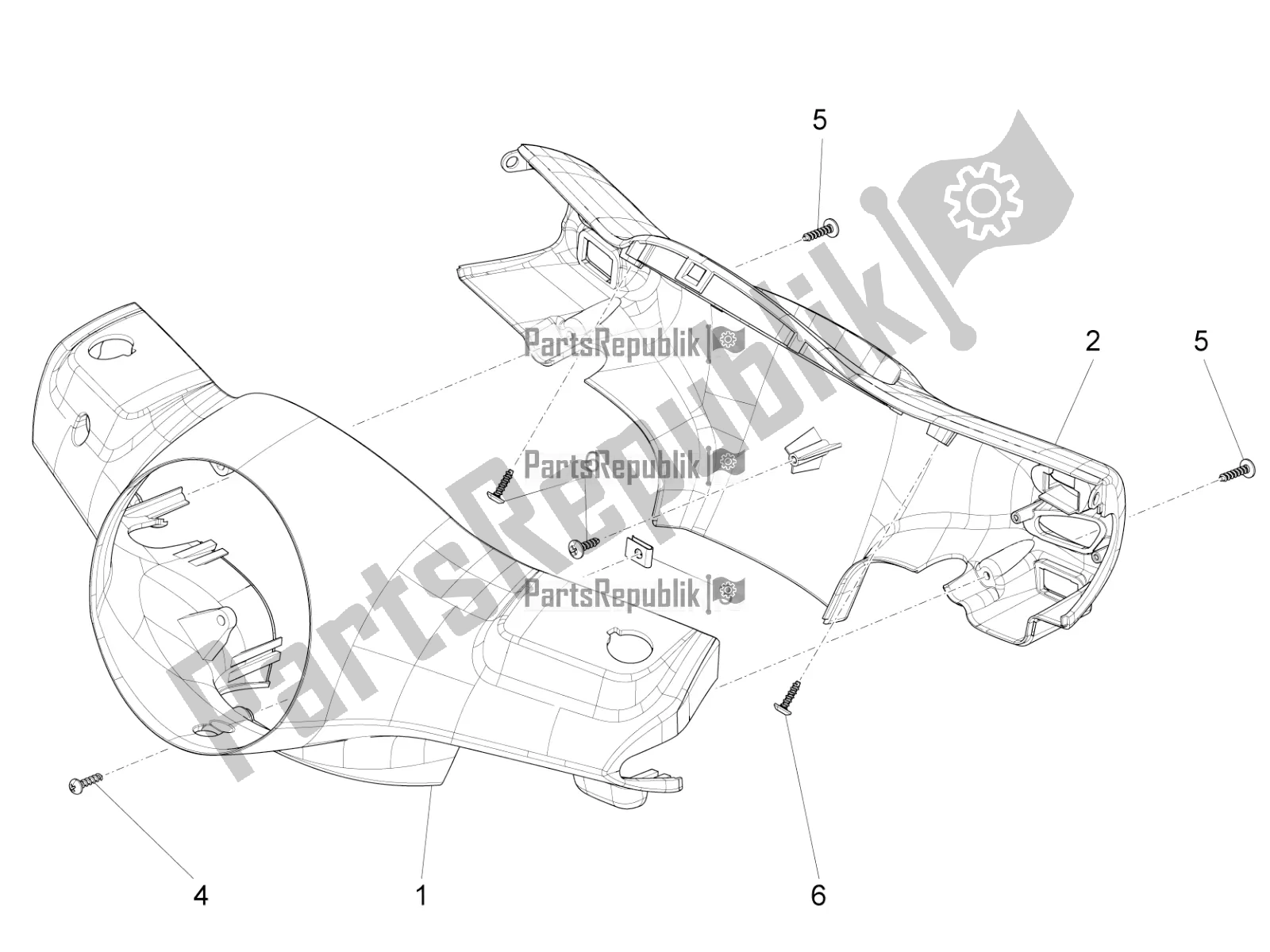 Wszystkie części do Pokrowce Na Kierownic? Vespa VX-VXL-SXL 150 4T 3V Apac 2020