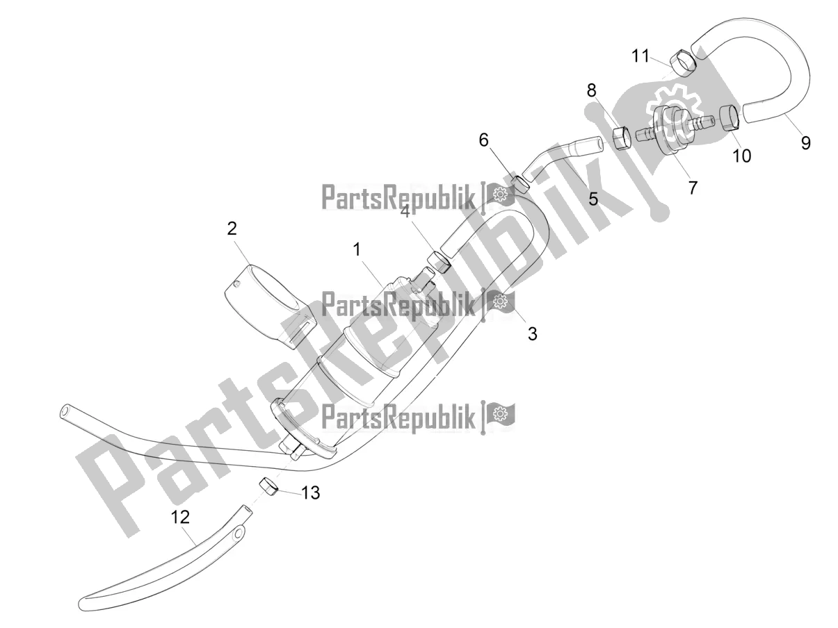Tutte le parti per il Sistema Anti-percolazione del Vespa VX-VXL-SXL 150 4T 3V Apac 2022