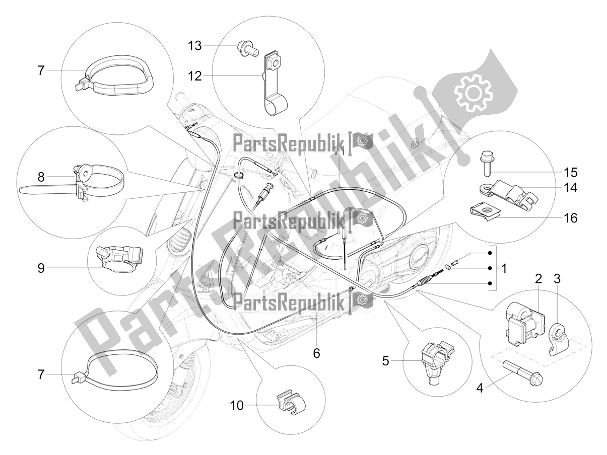 Toutes les pièces pour le Transmissions du Vespa VXL 125 4T 3V Apac 2019