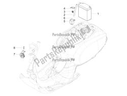 interruttori del telecomando - batteria - avvisatore acustico