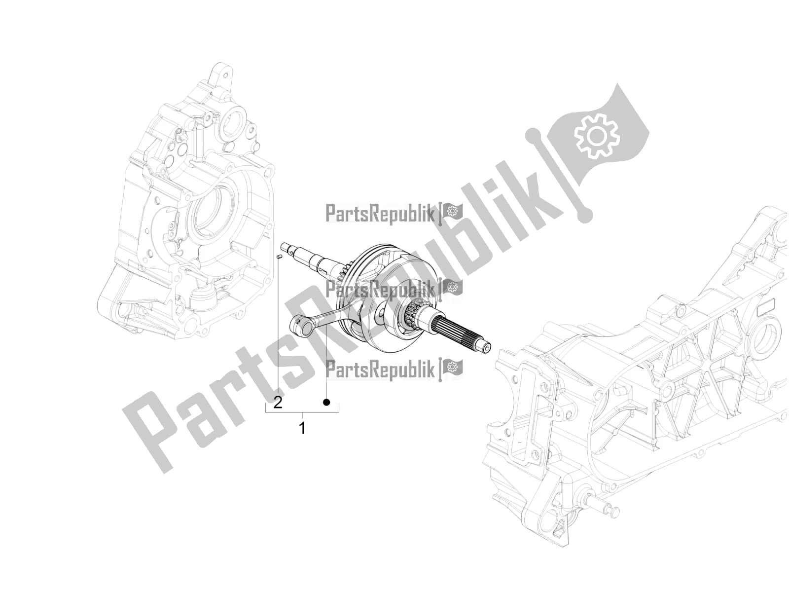 Todas las partes para Cigüeñal de Vespa VXL 125 4T 3V Apac 2022