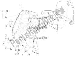 vano portaoggetti anteriore - pannello di protezione per le ginocchia