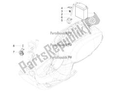 interruttori del telecomando - batteria - avvisatore acustico