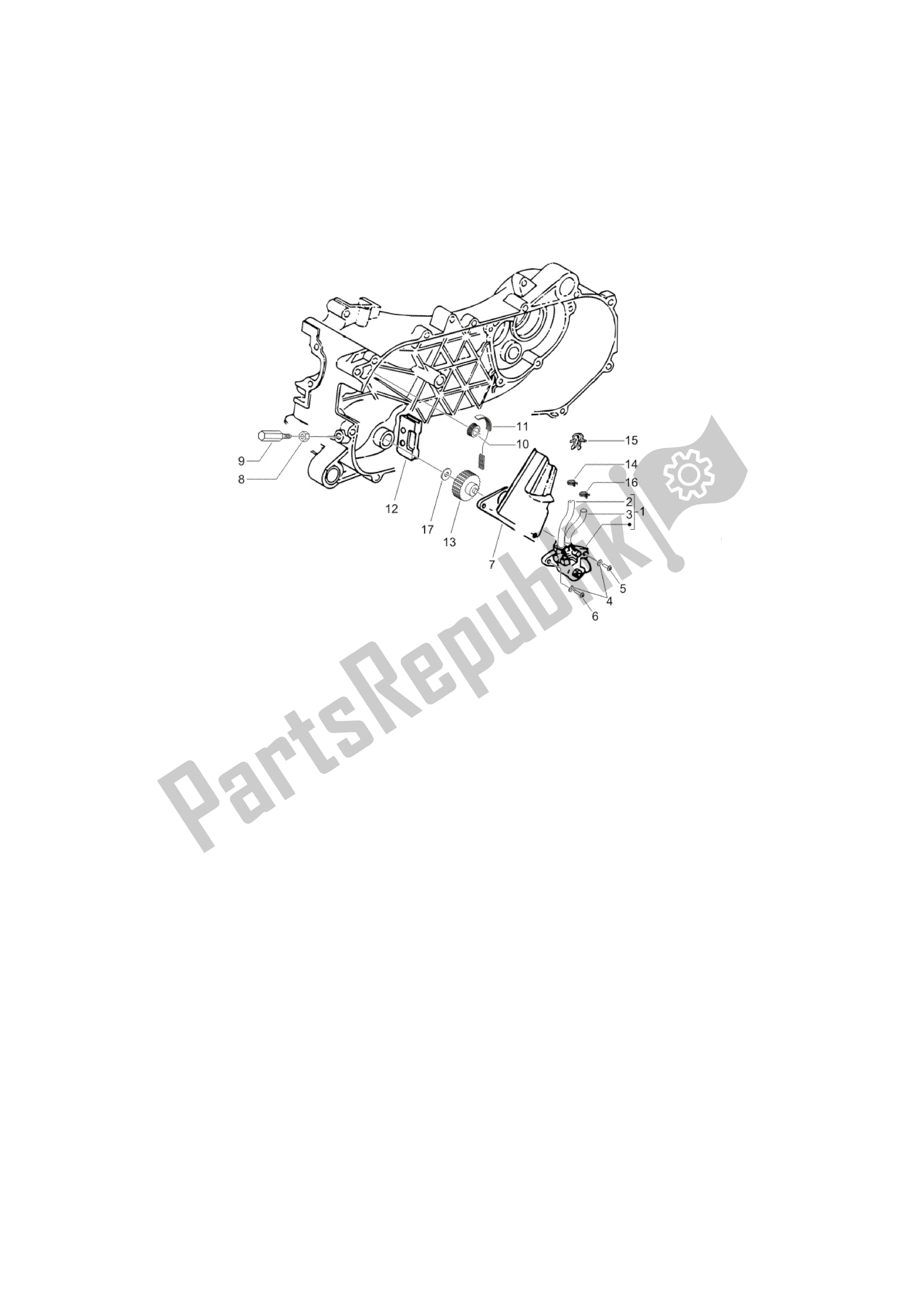All parts for the Bomba De Aceite of the Vespa Primavera 50 2013 - 2014