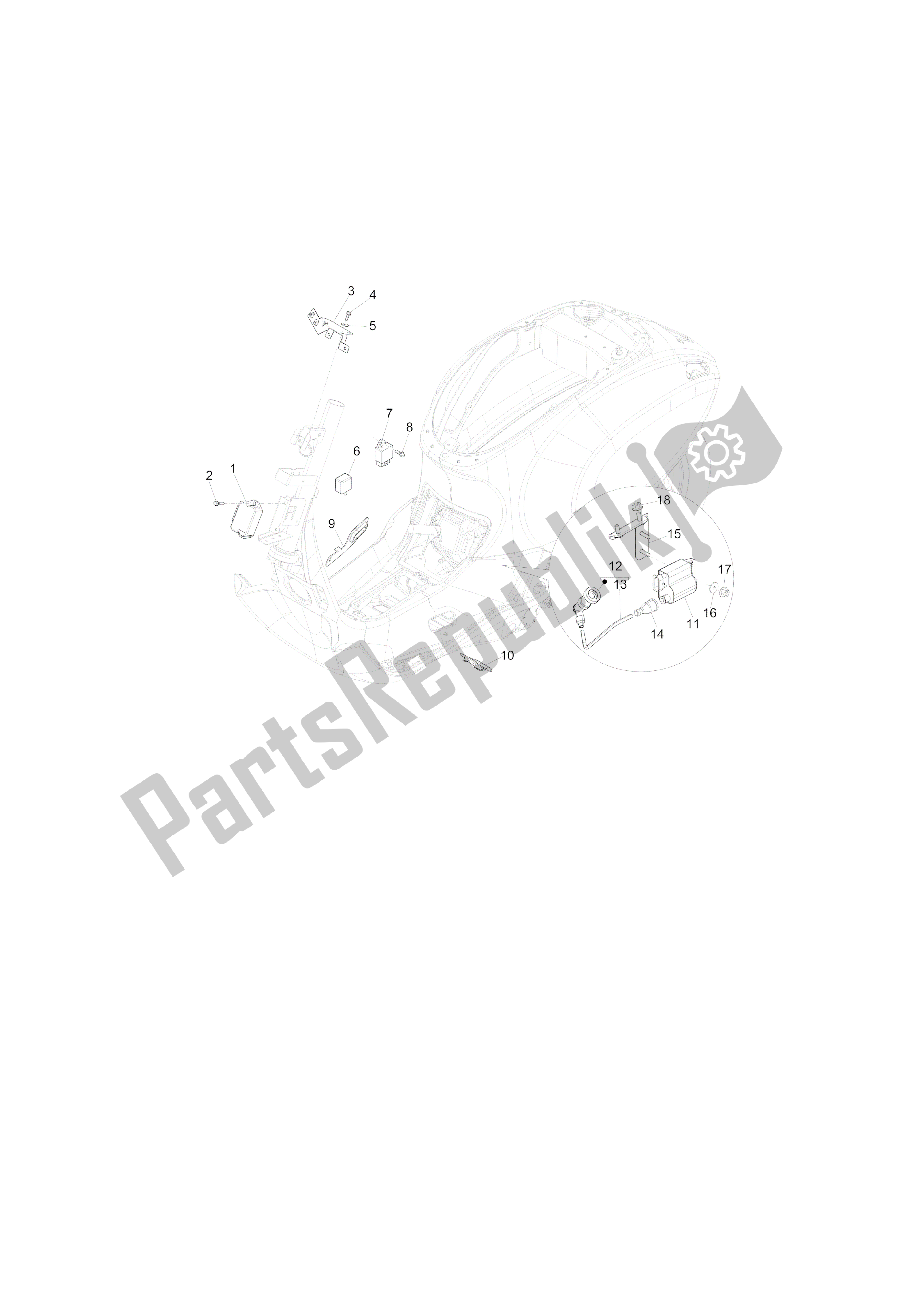 Alle onderdelen voor de Reguladores De Tensión - Centralitas Electrónicas - Bobina A. T. Van de Vespa Primavera 50 2013 - 2014
