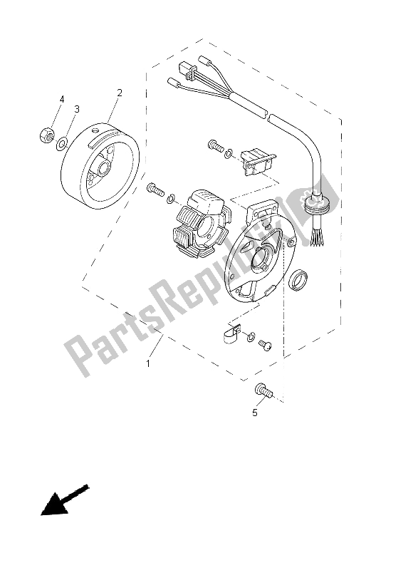 Tutte le parti per il Generatore del Yamaha CW 50 2014