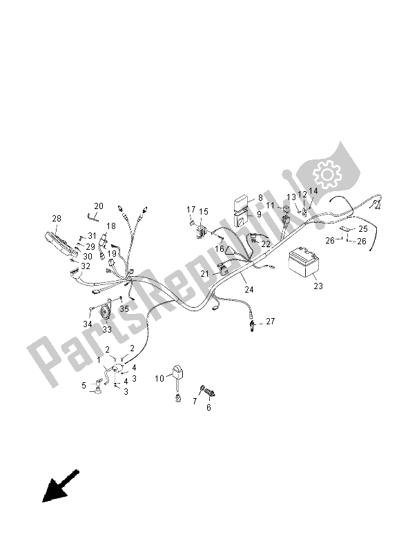 Tutte le parti per il Elettrico 2 del Yamaha XT 125R 2005