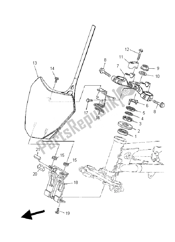 Wszystkie części do Sterowniczy Yamaha TT R 110E 2010