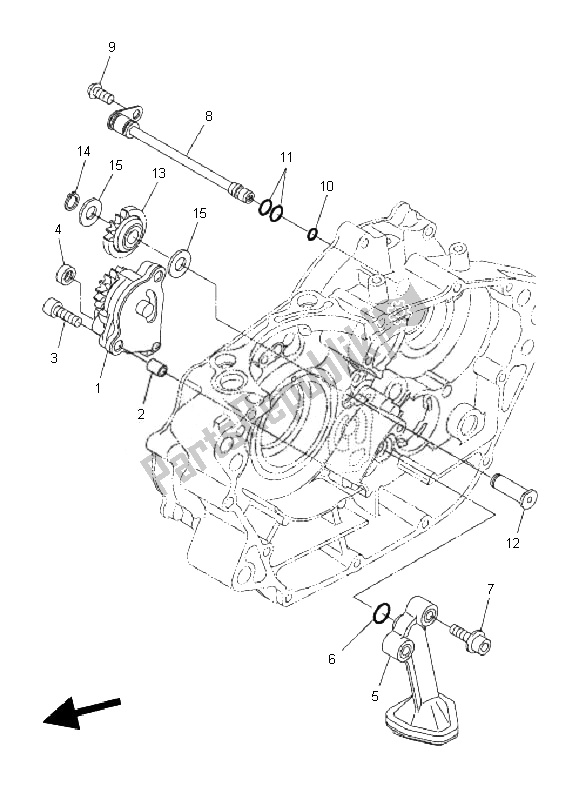 Todas las partes para Bomba De Aceite de Yamaha WR 250X 2010