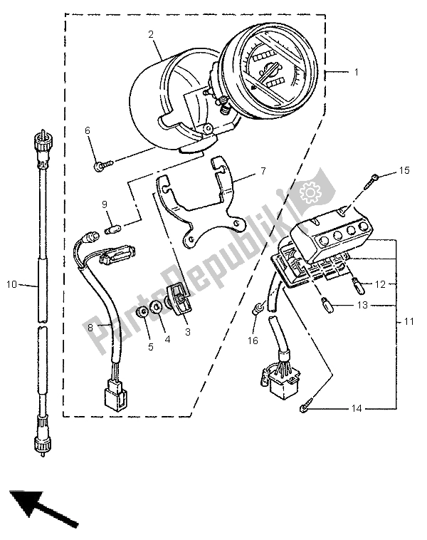 Todas las partes para Metro de Yamaha XV 125 Virago 1998