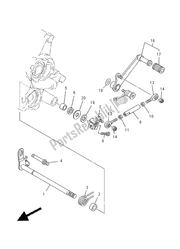 Tutte le parti per il Albero Del Cambio del Yamaha TZ 250 2000