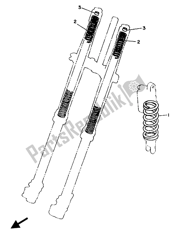 All parts for the Alternate (chassis) of the Yamaha YZ 125 LC 1992