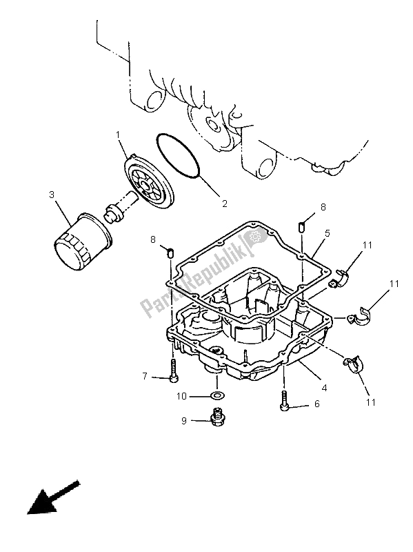 Toutes les pièces pour le Nettoyant Huile du Yamaha XJ 600N 1999