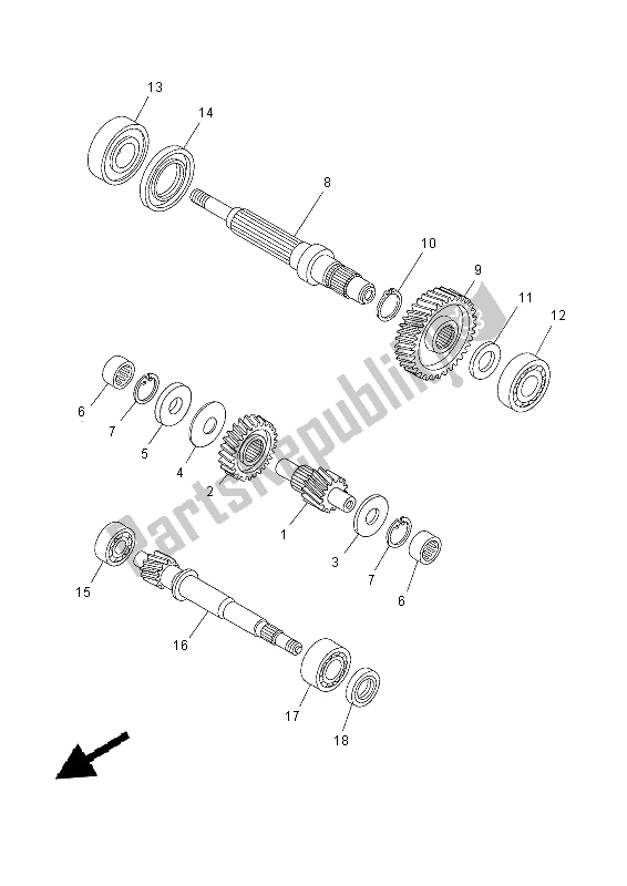 Toutes les pièces pour le Transmission du Yamaha YP 400 RA 2015