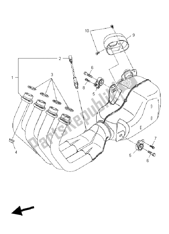 Todas las partes para Cansada de Yamaha XJ6N 600 2010