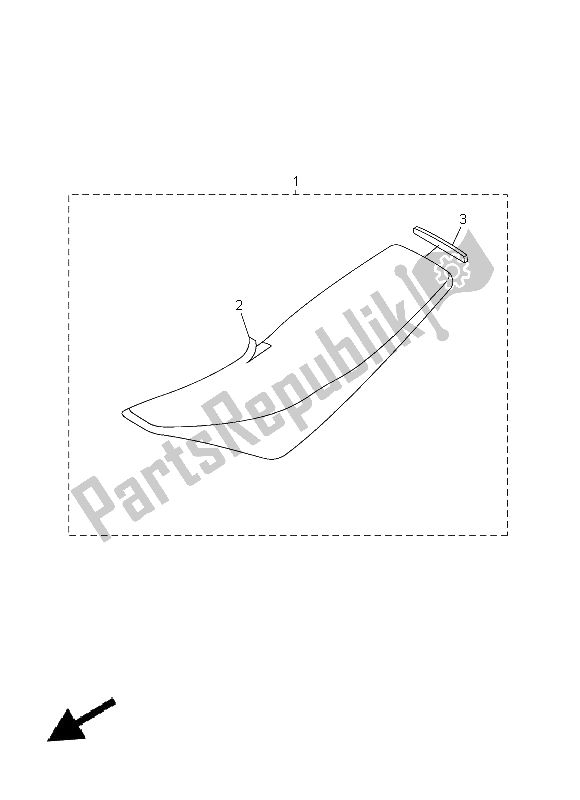 All parts for the Seat of the Yamaha WR 250F 2014