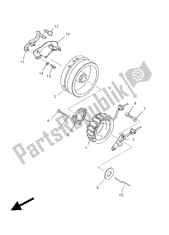 Wszystkie części do Generator Yamaha XVZ 13 TF Royal Star Venture 1300 2000