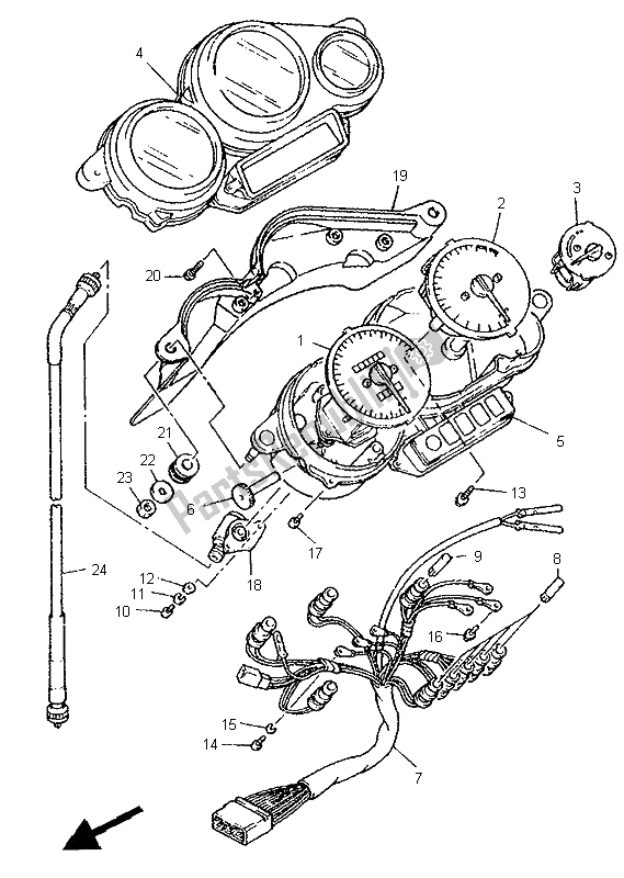 Todas las partes para Metro de Yamaha FZR 1000 1995