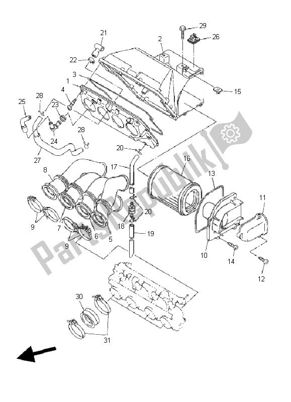 Todas las partes para Consumo de Yamaha FJR 1300 AS 2007