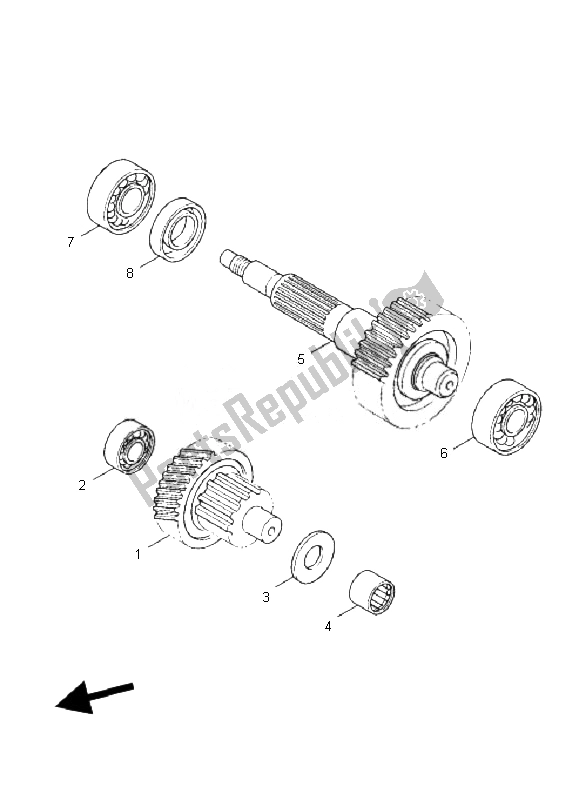 Toutes les pièces pour le Transmission du Yamaha XC 125 Vity 2010