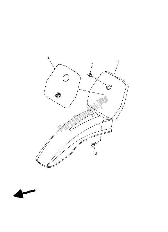 All parts for the Fender of the Yamaha TT R 90 P 2002