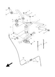 stuurhendel en kabel