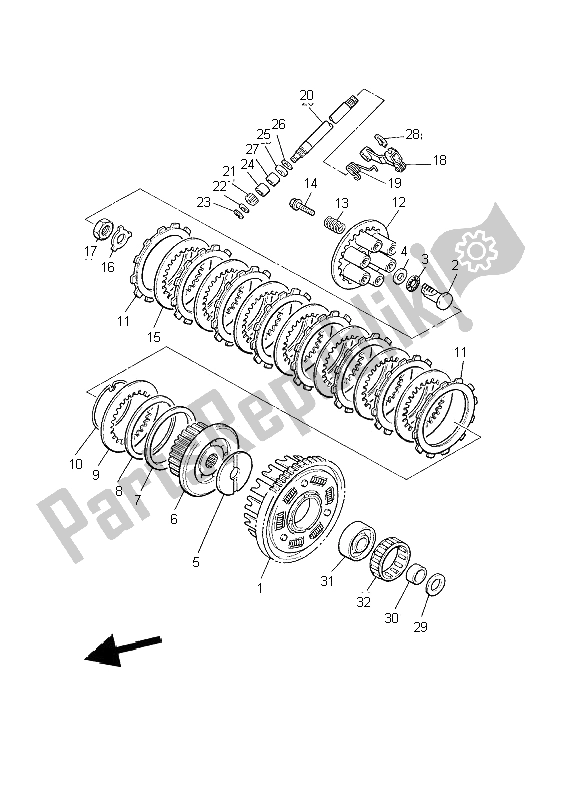 Tutte le parti per il Frizione del Yamaha XJ 900S Diversion 2002