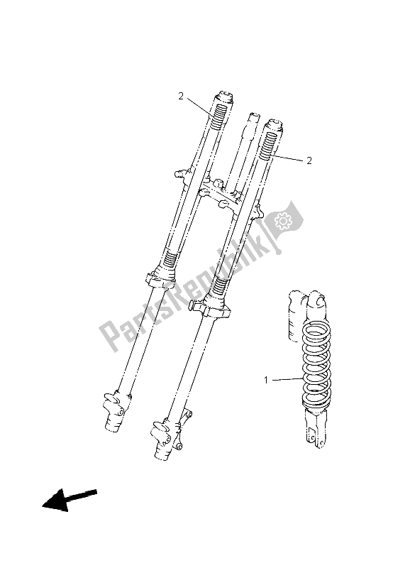 Wszystkie części do Alternatywa Dla Podwozia Yamaha YZ 85 SW LW 2004