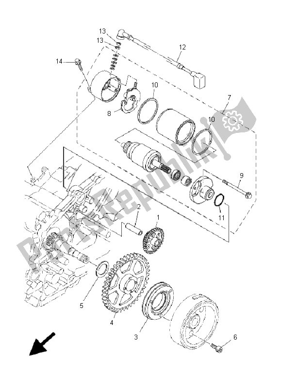 Tutte le parti per il Antipasto del Yamaha XP 500 T MAX 2005