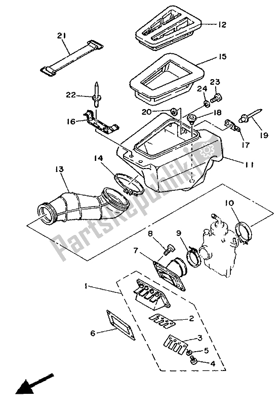 Todas las partes para Consumo de Yamaha TY 250R 1991