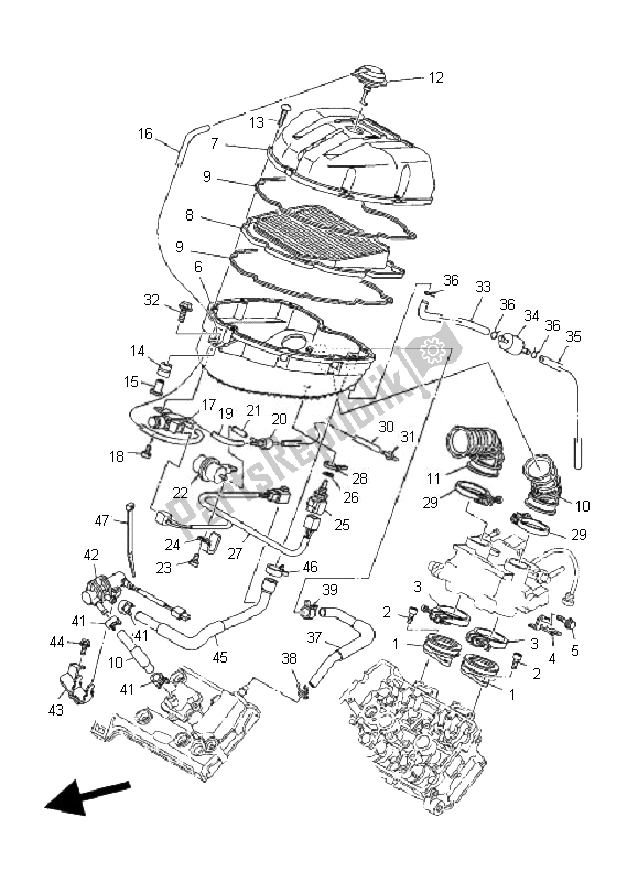 Todas las partes para Consumo de Yamaha TDM 900 2007