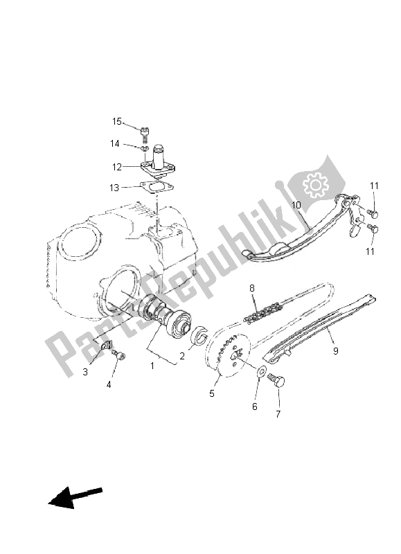 Tutte le parti per il Albero A Camme E Catena del Yamaha TT R 50E 2010