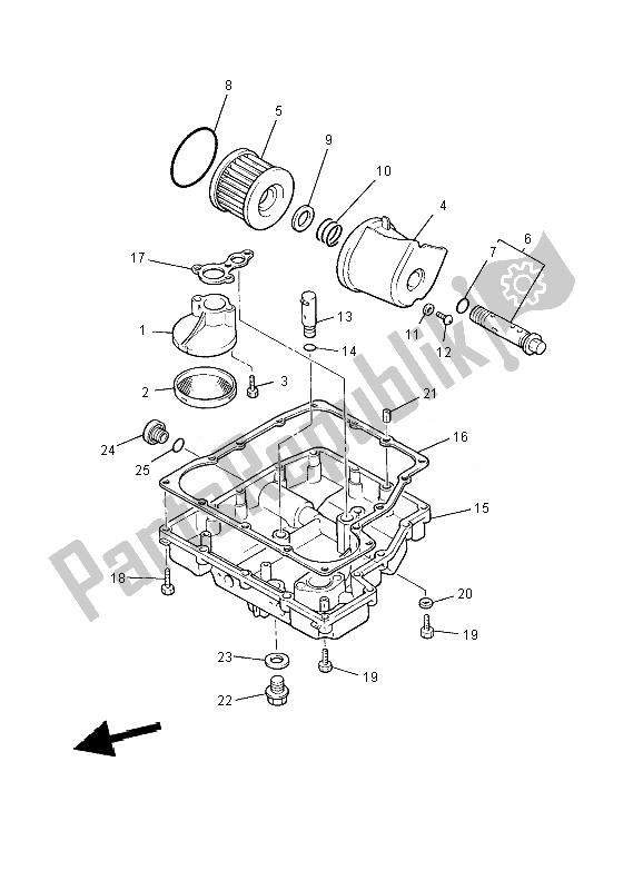 Todas las partes para Limpiador De Aceite de Yamaha XJR 1300 2010