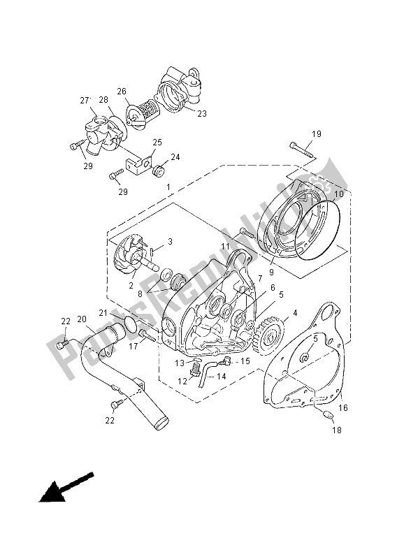 Toutes les pièces pour le Pompe à Eau du Yamaha XVZ 13 TF Royal Star Venture 1300 2000