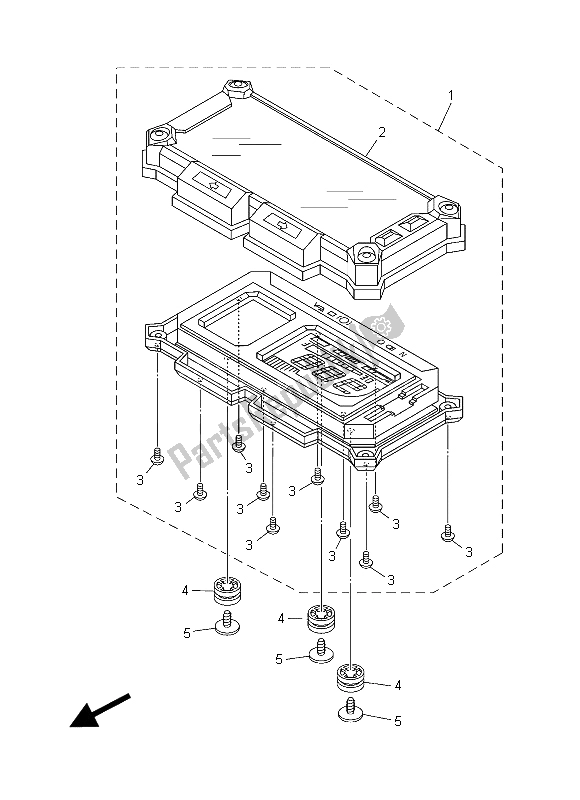 All parts for the Meter of the Yamaha XT 1200 ZE 2015