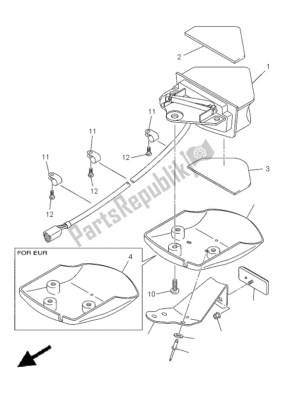 Todas las partes para Luz De La Cola de Yamaha WR 250F 2013