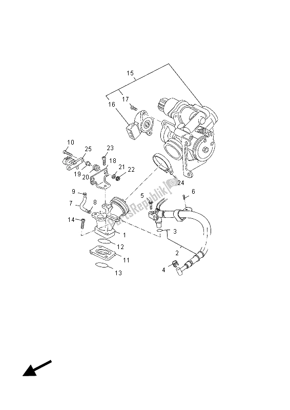 Tutte le parti per il Presa del Yamaha YP 125R X MAX 2012