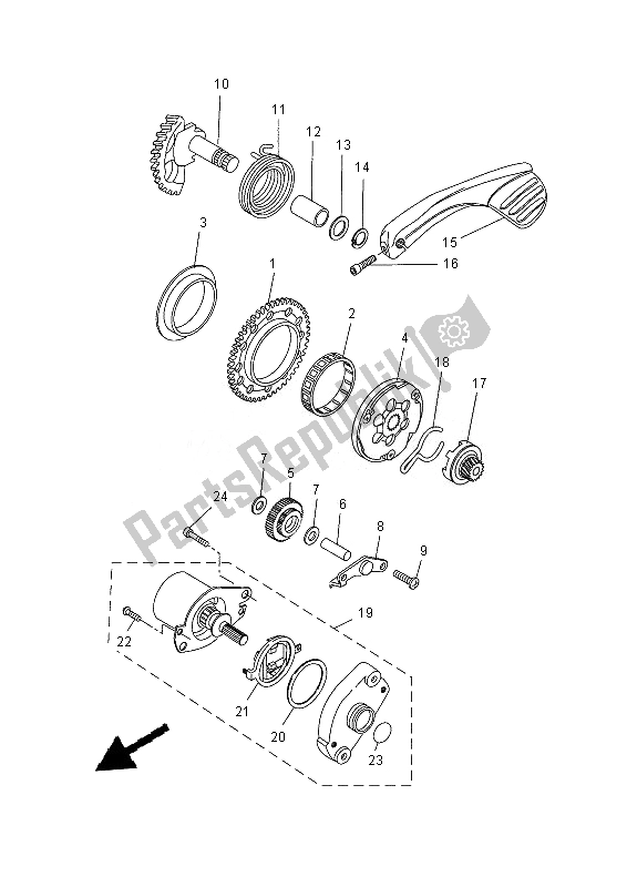 Tutte le parti per il Antipasto del Yamaha NS 50N 2013