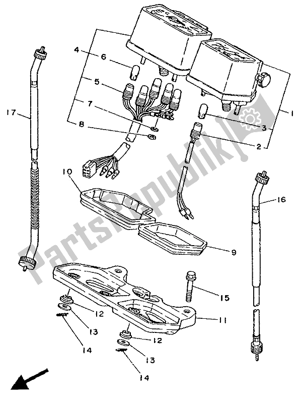 Wszystkie części do Metr Yamaha DT 125E 1991