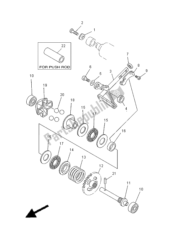 Alle onderdelen voor de Gouverneur van de Yamaha YZ 125 2000