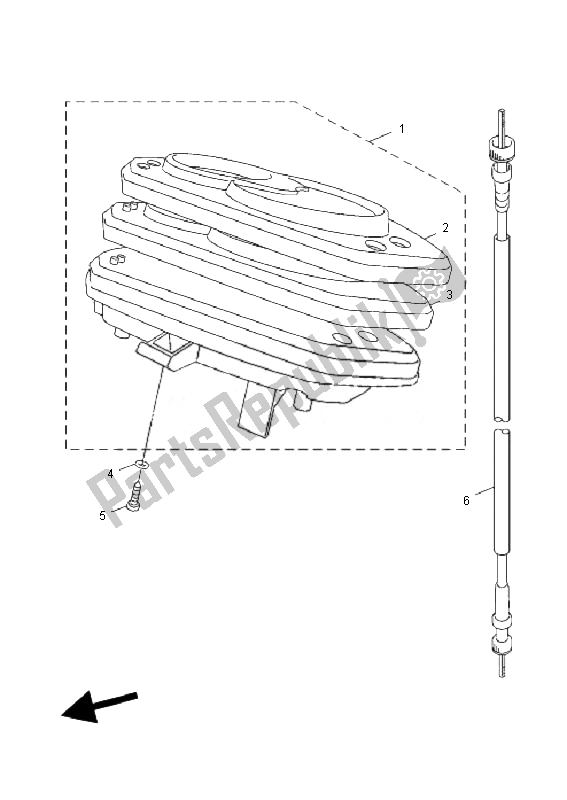 All parts for the Meter of the Yamaha NXC 125 EA Cygnus X 2010