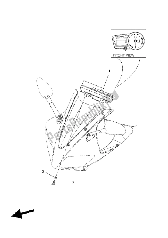 Toutes les pièces pour le Mètre du Yamaha YZF R 125 2011