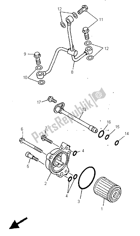 Todas las partes para Limpiador De Aceite de Yamaha WR 400F 1998