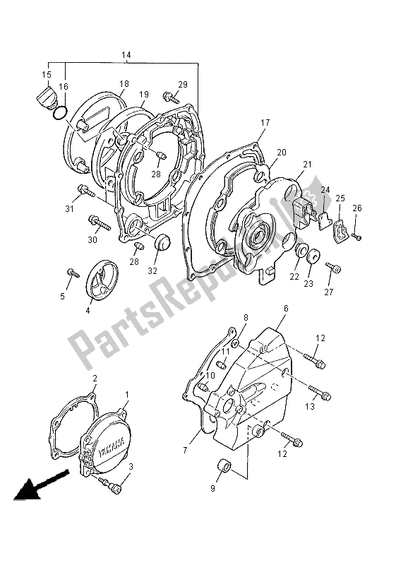 Todas las partes para Tapa Del Cárter 1 de Yamaha XJR 1300 2000