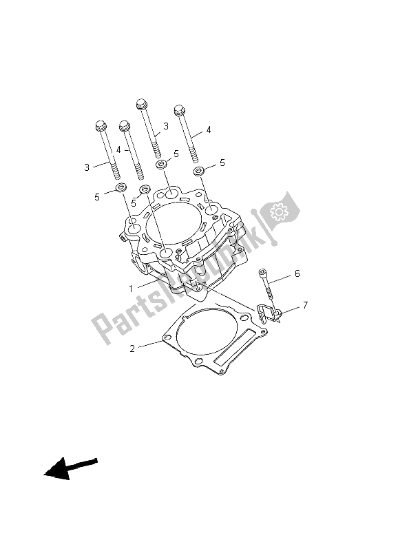 Tutte le parti per il Cilindro del Yamaha MT 03 660 2009